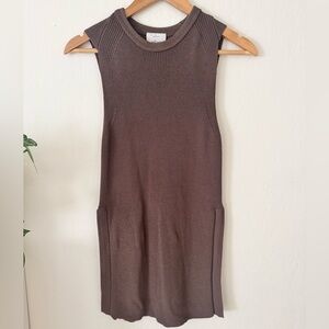 🤎 Wilfred (Aritzia) Knit Sleeveless Tunic Top 🤎